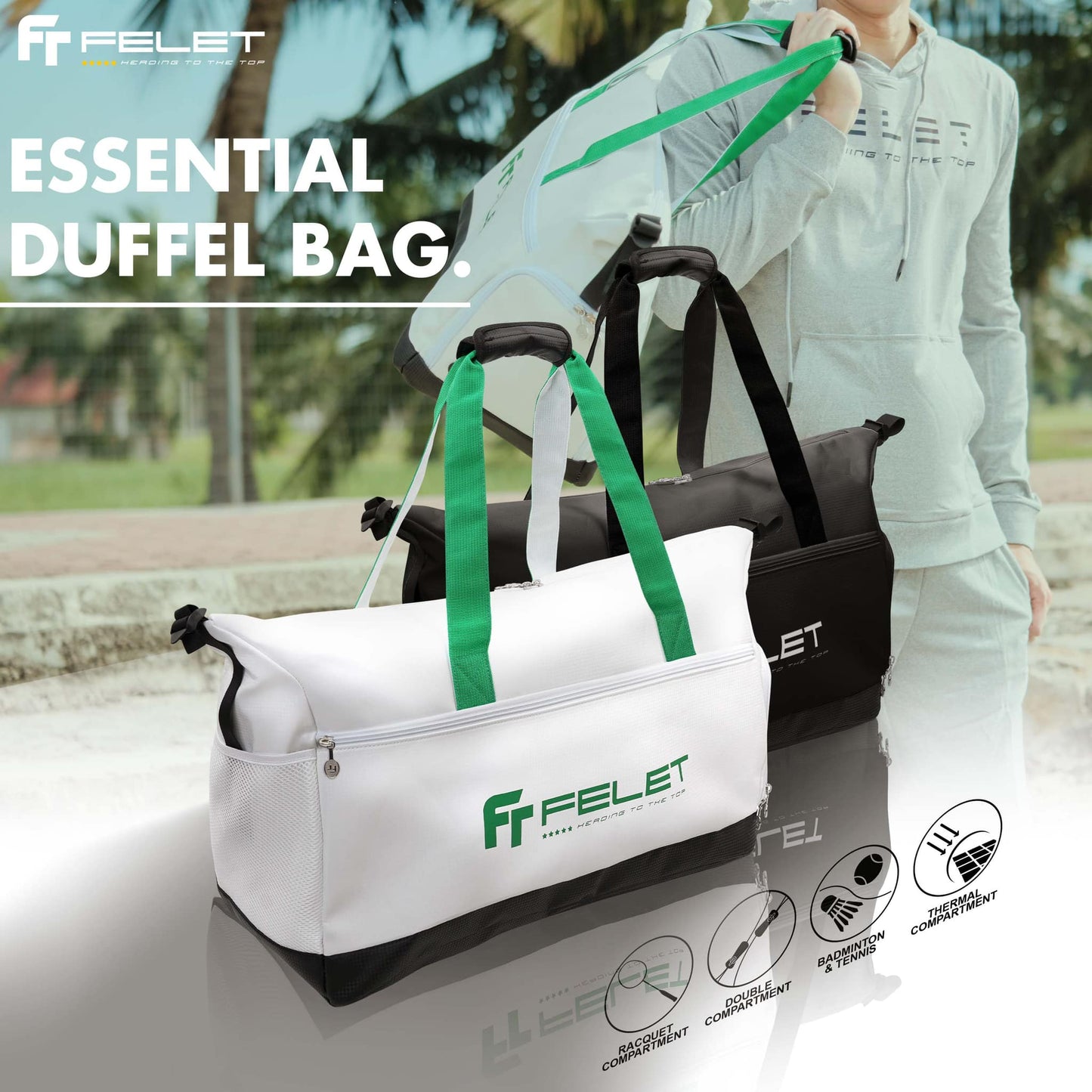 FELET Duffel Bag (White)