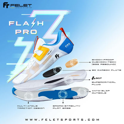 Felet Flash Pro Sports Shoes (White)