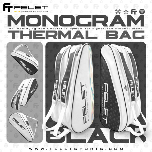 FELET Thermal Badminton Tournament Bag (Black)