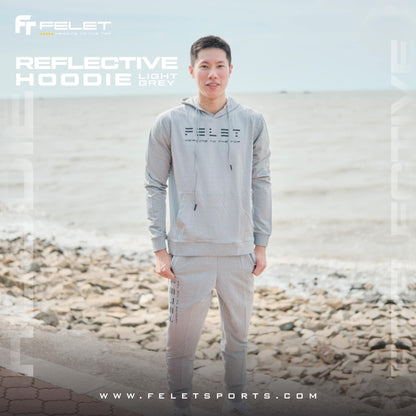FELET Badminton Hoodie Light Grey