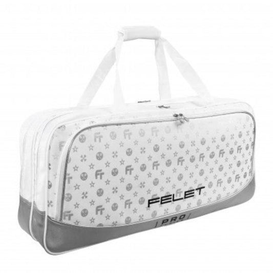 FELET Monogram Pro Badminton Bag (White)