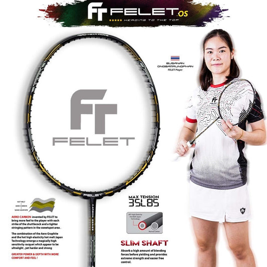 FELET Aero Carbon Badminton Racquets 4U