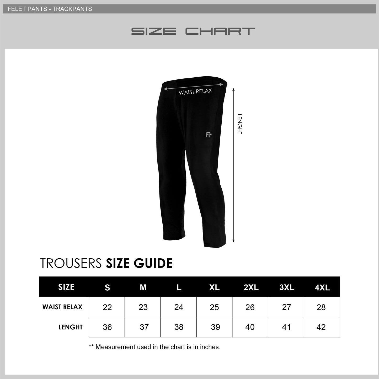 FELET Badminton Trackpants TRS19