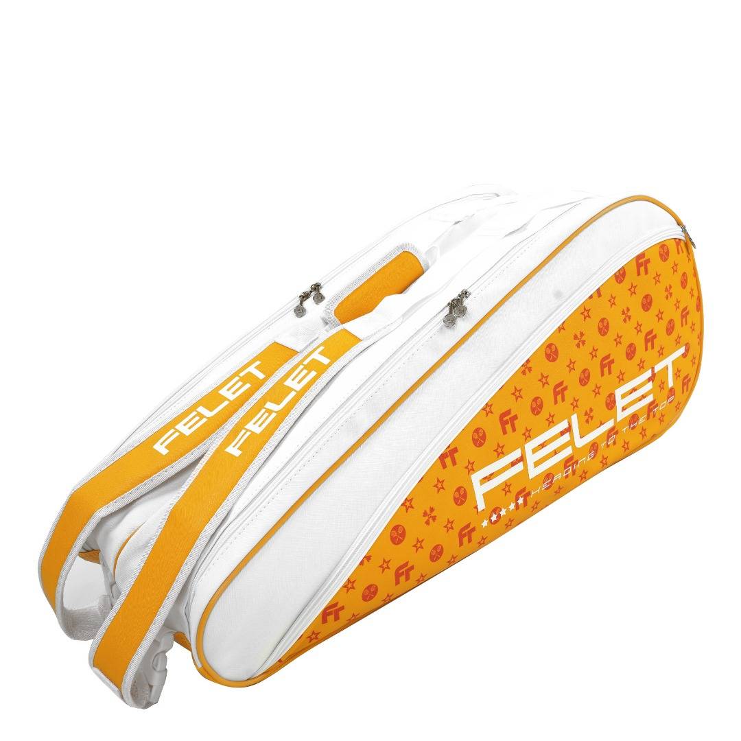 FELET Thermal Badminton Tournament Bag (Neon Orange)